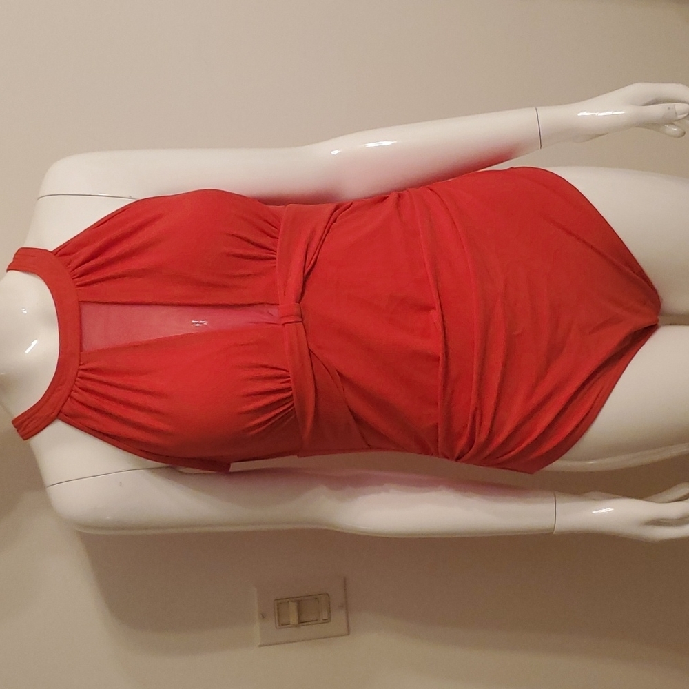 RED One Piece Bathing Suit